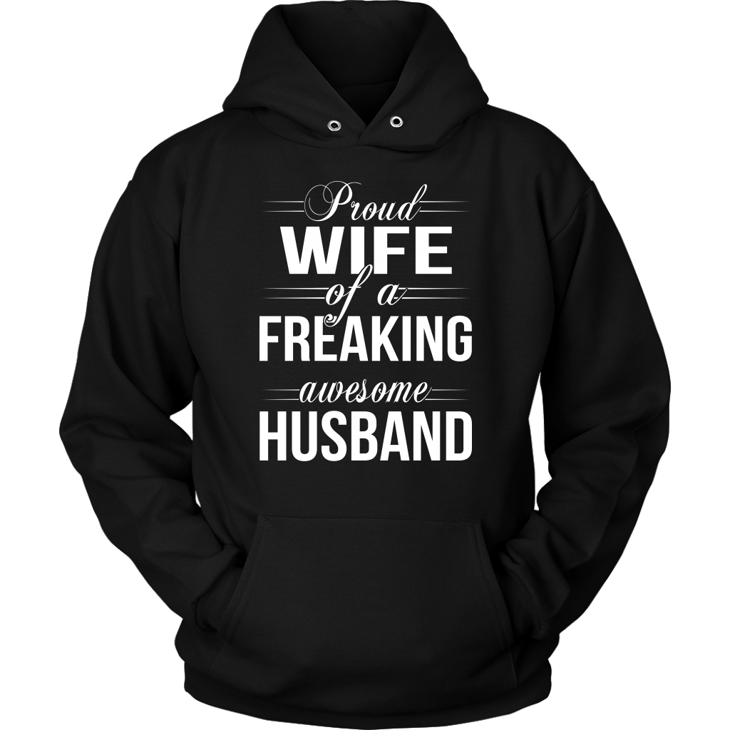 Proud Wife of a Freaking awesome Husband Shirt, Wife Shirt - Dashing Tee