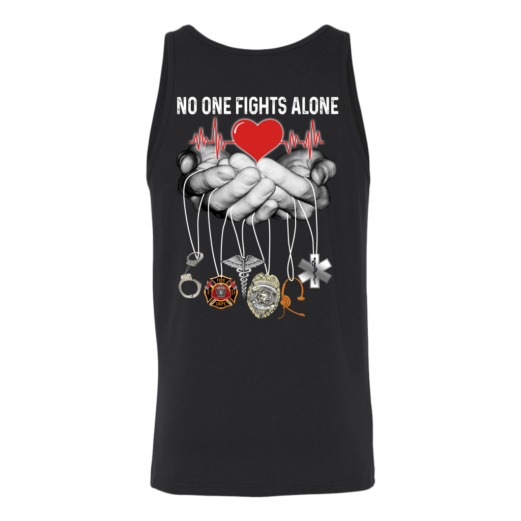 No One Fights Alone Shirt, Nurse Shirt, Back Shirt - Dashing Tee