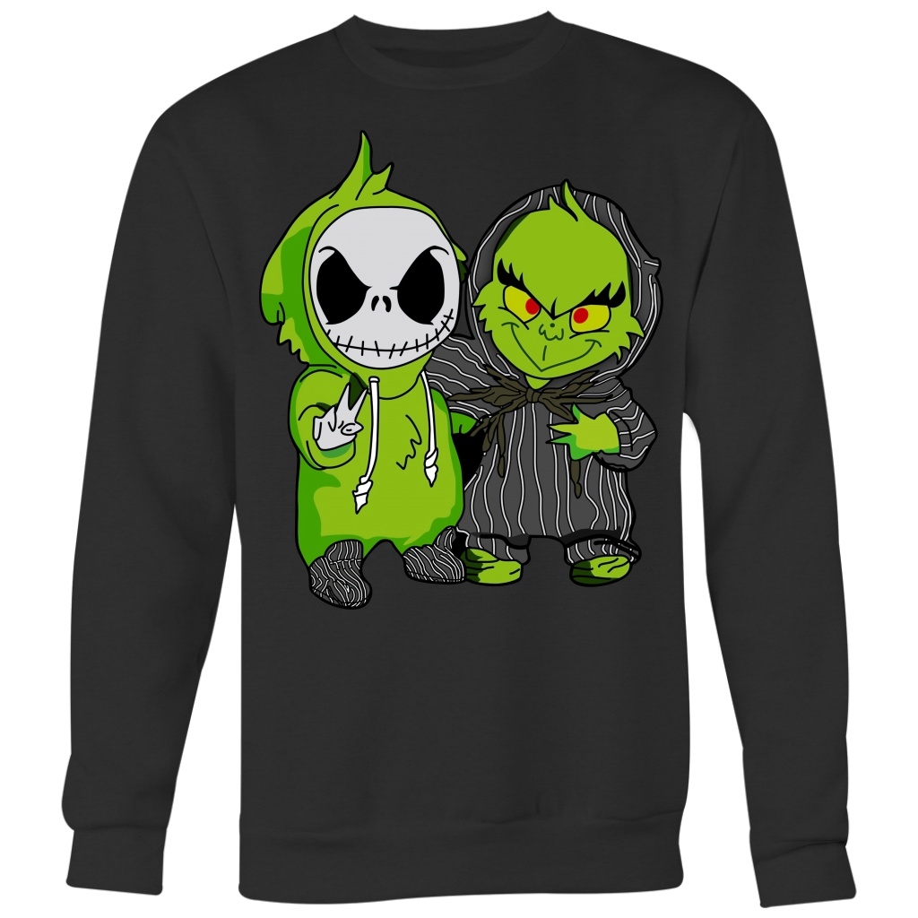 Grinch and Jack Skellington Kansas City Chiefs HalloThankMas shirt