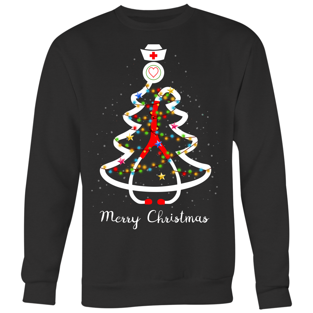 Love Stethoscope Snowflake Nurse Christmas Scrub Xmas Family Shirt, hoodie,  sweater and long sleeve